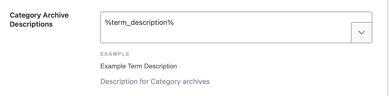 Category archive description template format