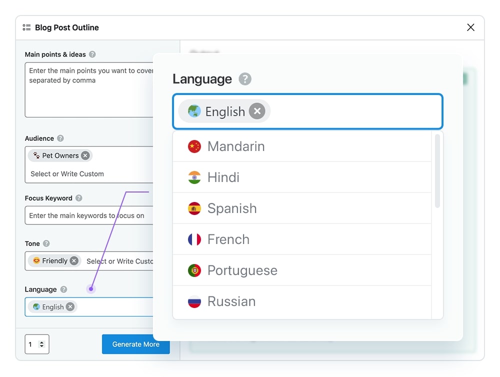 Support for Multiple Languages