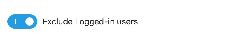 Exclude Logged-in users