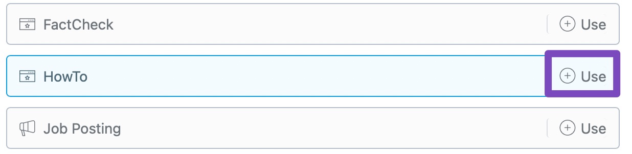 Click on Use