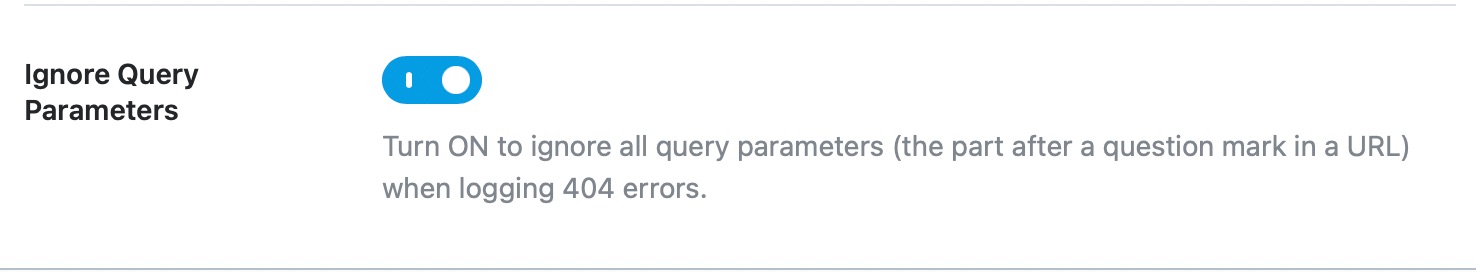 ignore query parameters