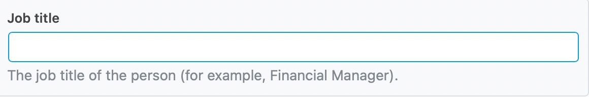 Enter Job Title