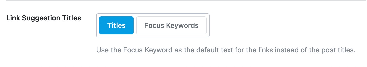 link suggestion titles - posts meta