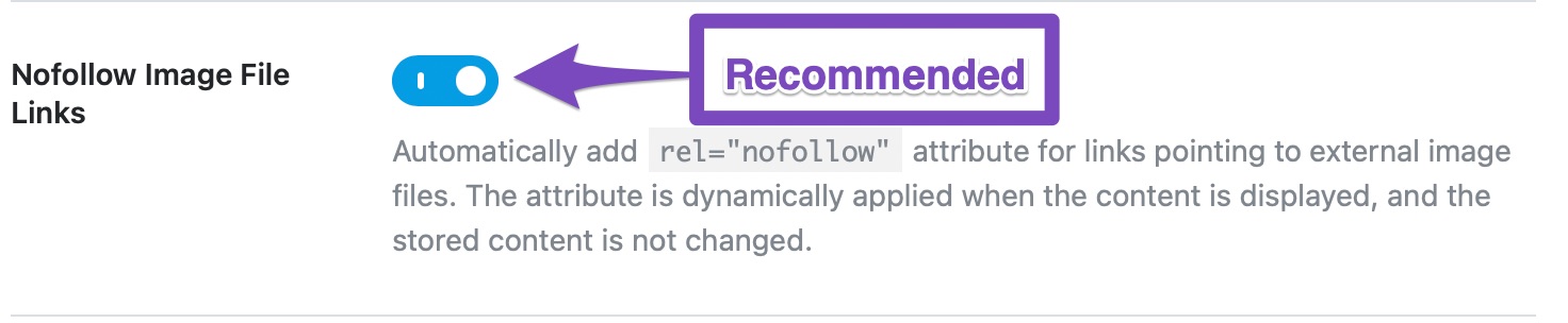 nofollow image file links