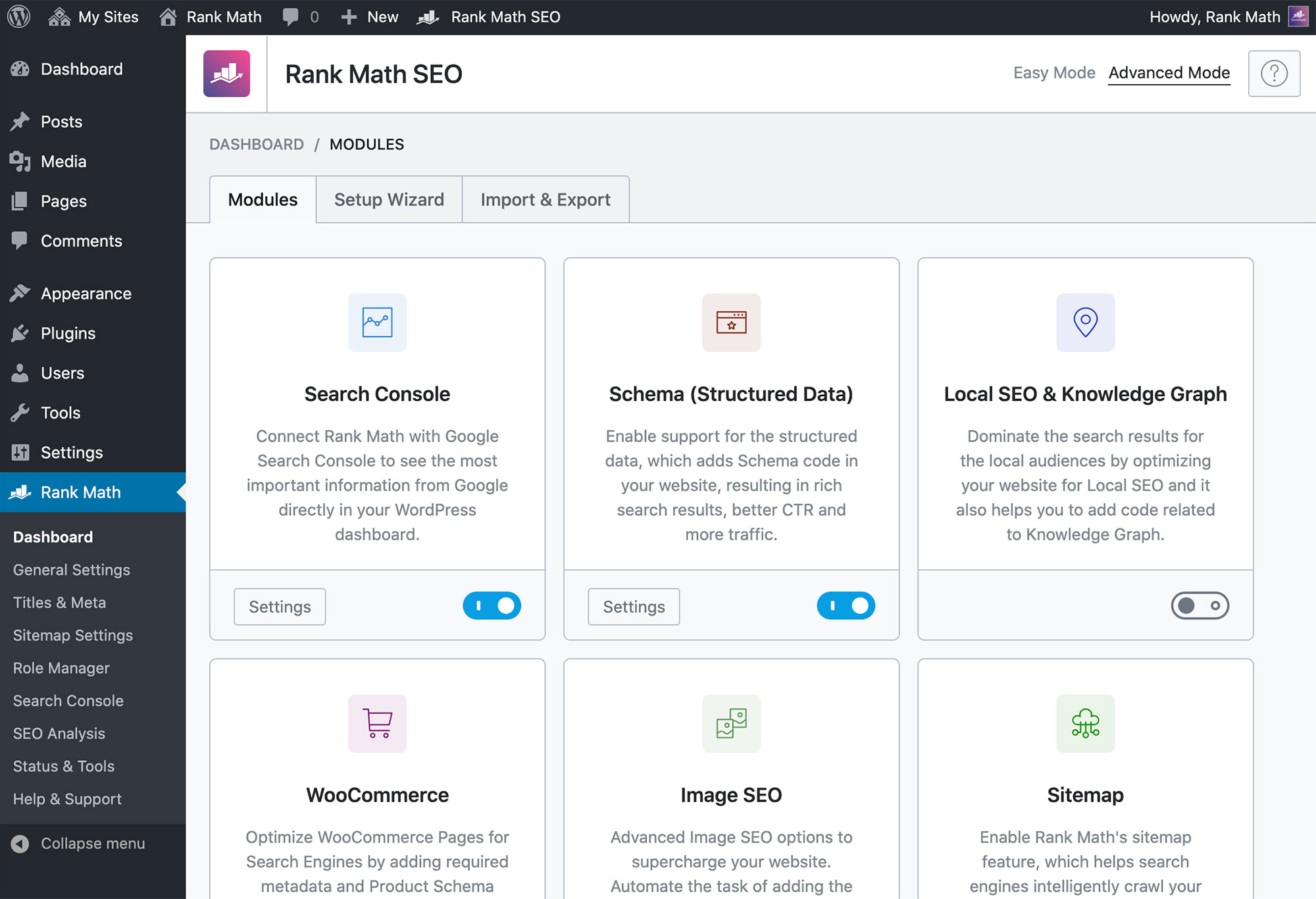 Rank Math-Module