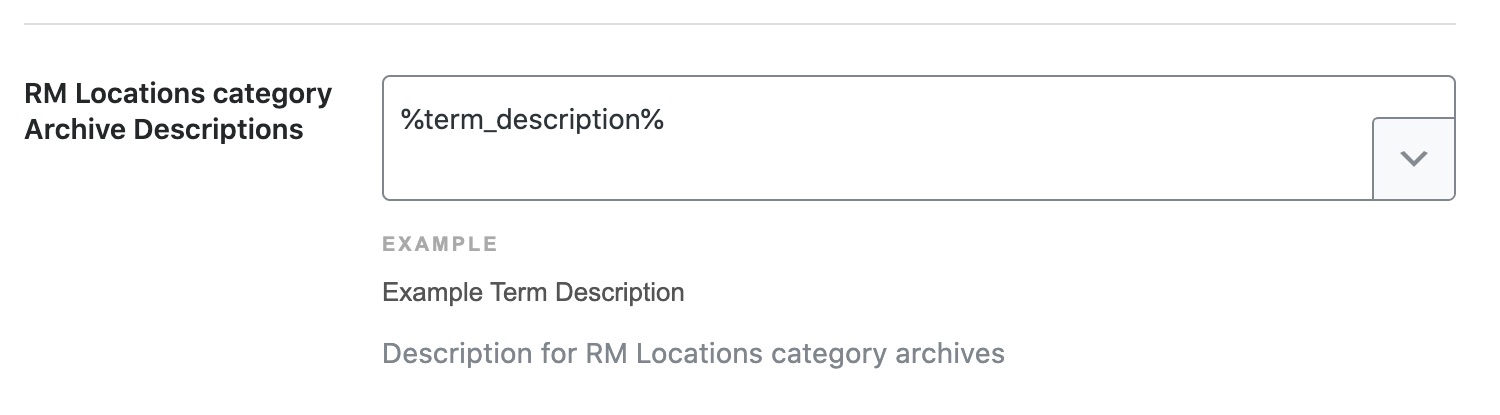 RM Locations category archive descriptions