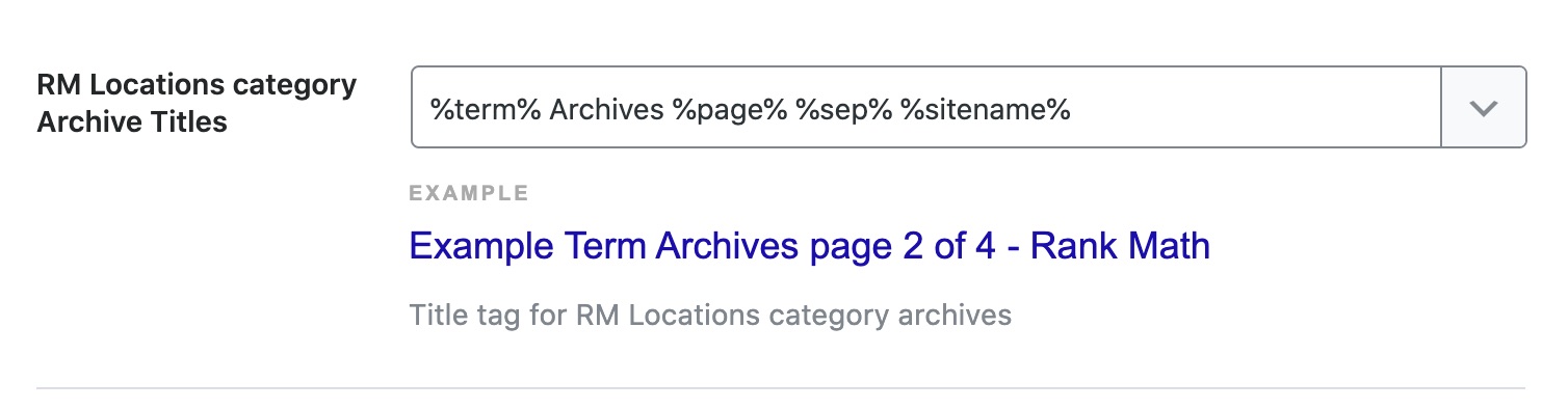 RM Locations category archive titles