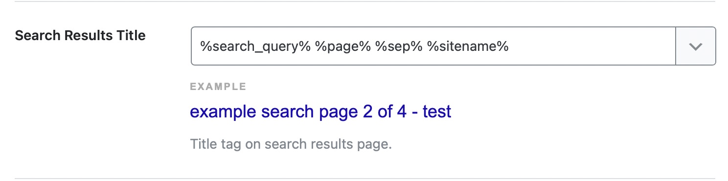search results title format
