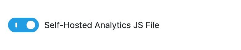 Self-hosted analytics JS file