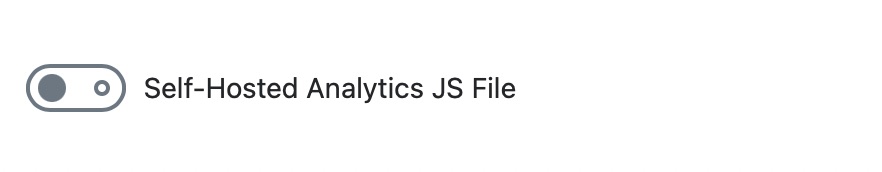 Self-Hosted Analytics JS File