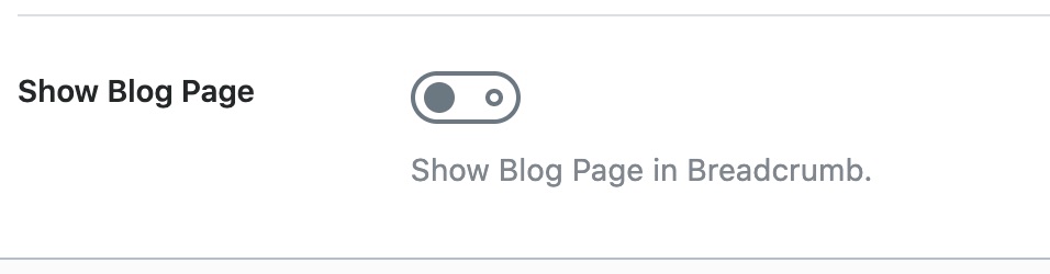 Show Blog page in Breadcrumb
